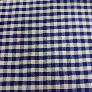 POPELIN CUADRO 50 MARINO 100%ALGODON COLOR 5015