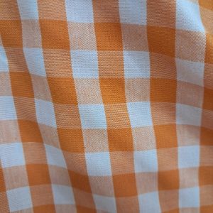 POPELIN CUADRO 100 NARANJA 100%ALGODON