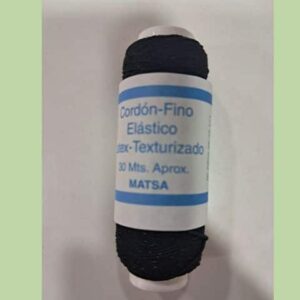 BOBINA ELASTICO NEGRO 30 METOS