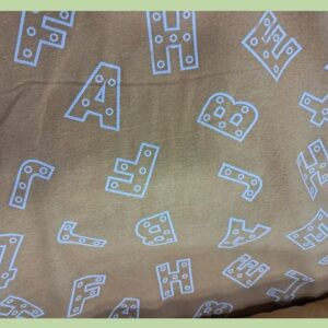 FRANELA LETRAS MOSTAZA